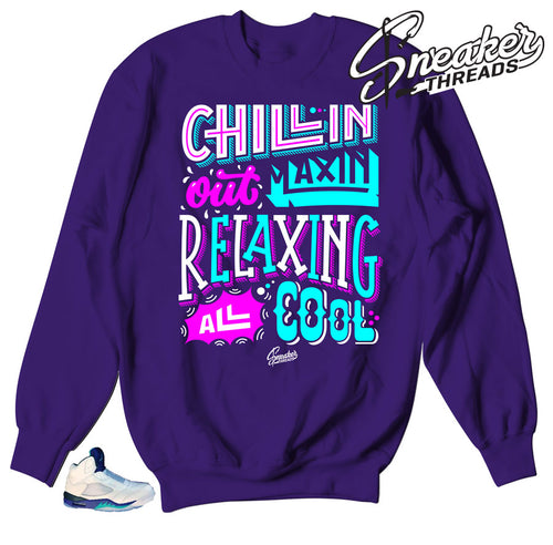 Chillest Sweater to wear with Grape 5's
