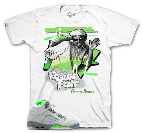 jordan 5 green bean sneaker tees