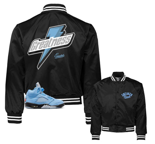 Retro 5 University Blue Greatness Satin Jacket