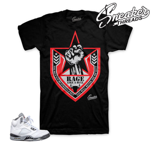 Official clothing to Match Jordan 5 | Cement sneaker shirts.