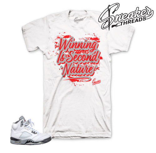 Jordan 5 white cement shirts | sneaker threads cement shirts.
