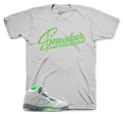jordan 5 green bean sneaker tees