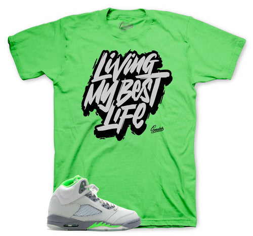 Jordan Retro 5 green bean Sneaker Shirts And Matching AJ5 Outfits