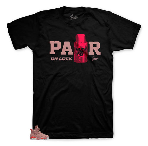 Jordan 6 Millennial Pink Sneaker Tees Match Retro 6 sneaker tee shoes.