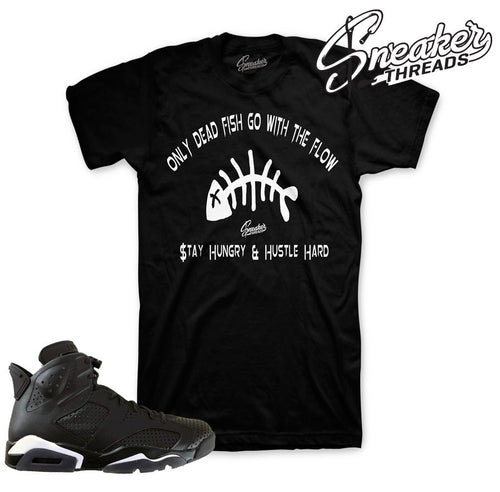 Jordan 6 black cat tees match retro 6 black cat sneaker shirts.
