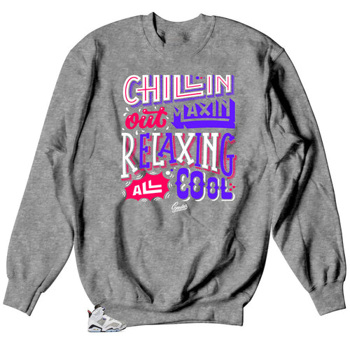 Jordan 6 Flint sneaker matching crewneck sweater made for Jordan 6 Flint Sneakers.