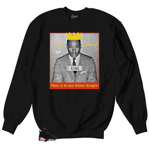 Infrared Jordan 6 sneaker matching sweater and crewnecks