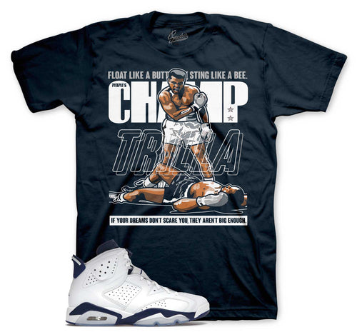 Jordan 6 midnight navy sneaker tees