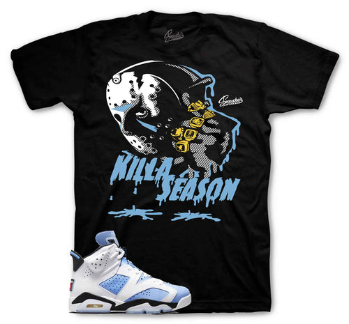 Jordan 6 university blue sneaker tees