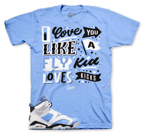 Jordan 6 university blue tees