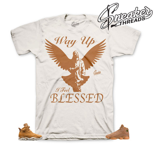 Jordan 6 wheat tees match retro 13 elemental gold retro 1.