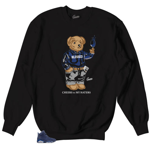 Diffused Jordan 6 Sneakers matching crewneck sweater created to match Jordan 6 diffused sneakers.