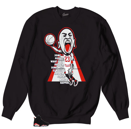 sweater collection made to match Jordan 6 infrared sneakers