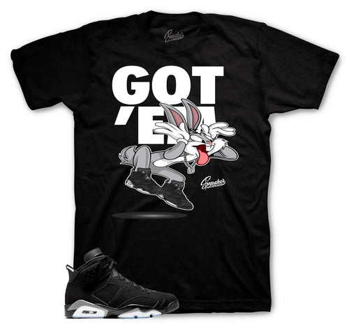 Retro 6 Metallic Silver Copped Em Shirt