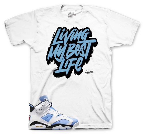 jordan 6 University bLue Tees