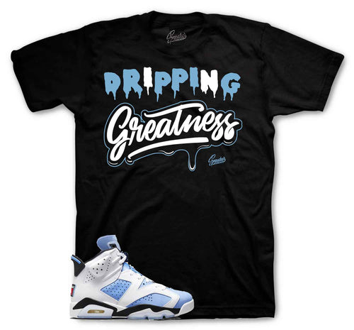 Jordan 6 university blue sneaker tees