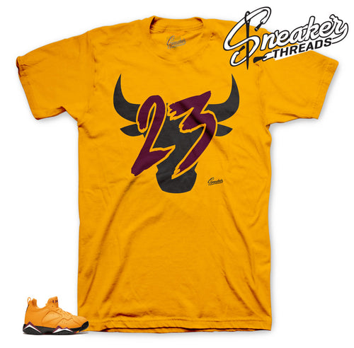 Jordan 7 NRG taxi sneaker tees match retro 7 taxi shoes.