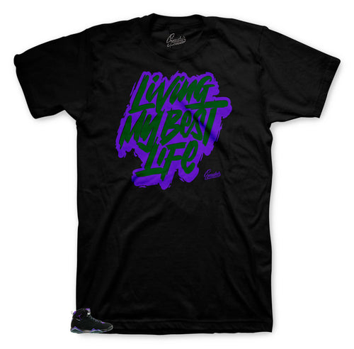 Shirts made to match perfectly with the Jordan 8 Rally Allen sneaker collection