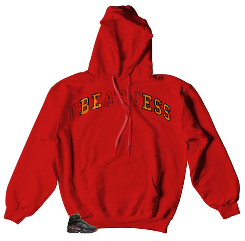 Jordan 8 Air Raid Sneakers matches Hoody designed to match the Jordan 8 Air Raid shoes