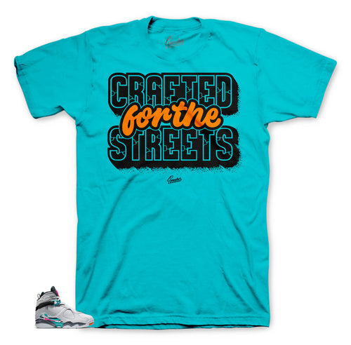 Jordan 8 South Beach sneaker tees match retro 8 turbo green
