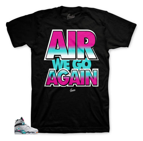 Jordan 8 South Beach sneaker tees match retro 8 turbo green