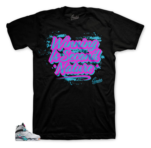 Jordan 8 South Beach sneaker tees match retro 8 turbo green
