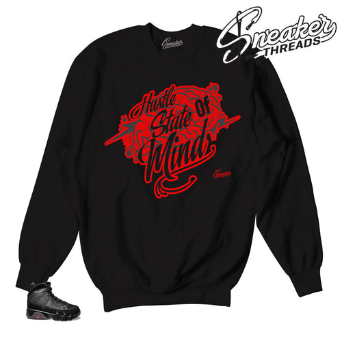 Sweaters match Jordan 9 bred shoes | Sneaker matching sweaters.
