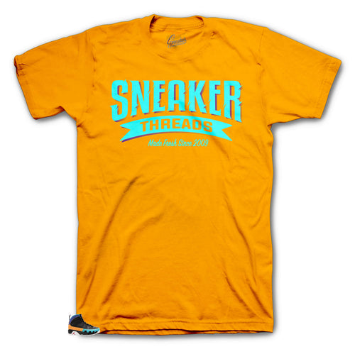 Jordan 9s Dream it DO it sneaker has matching tee made to match Jordan 9s