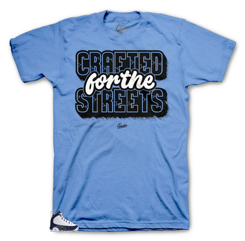 shirt collection matching Jordan 9 UNC sneaker matching tee shirt collection made for Jordan 9 