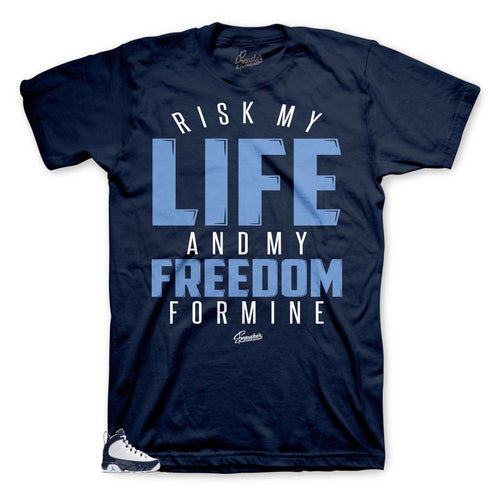 All star sneaker Jordan 9s unc match t shirt collection designed to match Jordan 9s