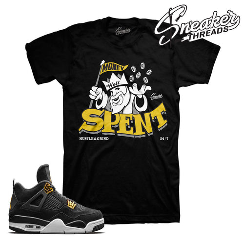 Jordan 4 royalty t-shirts match retro 4 sneaker tees.