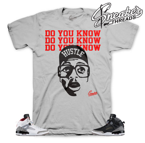 Tee shirts match Jordan spizike cement | Black cement spizike tees.