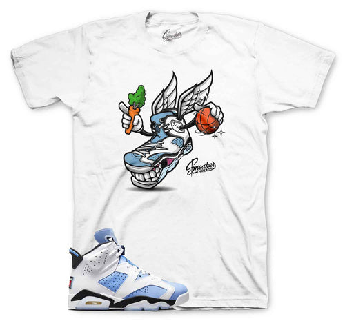 Jordan 6 university blue sneaker tees