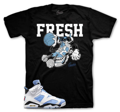 Jordan 6 university blue sneaker tees