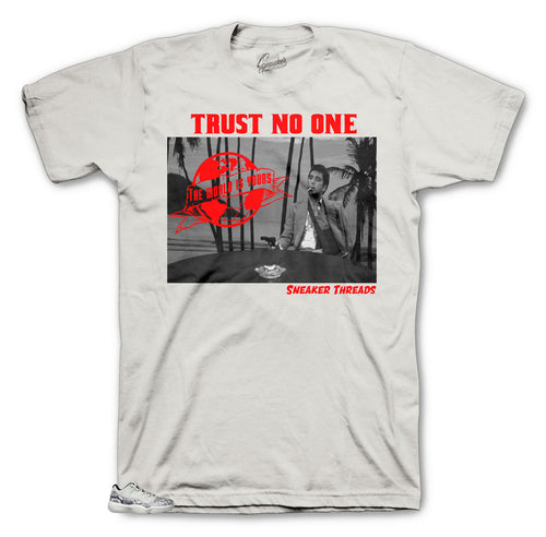 Jordan 11 Bone Snakeskin sneakers that match shirts made to match the Jordan 11 bone snakeskin shoes