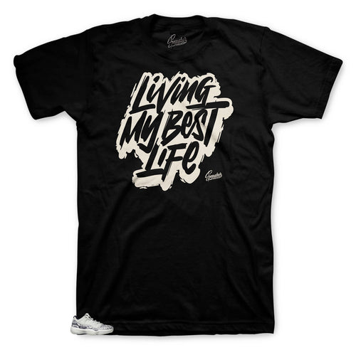 Jordan 11 Bone Snake Skin sneaker have matching shirts created to match the Jordan 11 snakeskin