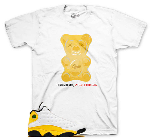Yellow Gold STAND T Shirt for Air Jordan 13 Del Sol University 