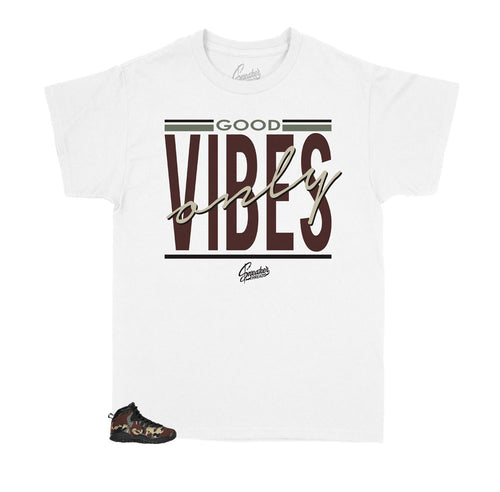 kids tees designed to match perfectly with the kids Jordan 10 woodland camo sneakers