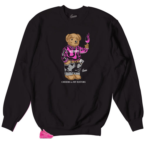 crewneck sweater collections designed to match KD 11 aunt pearl sneakers for breast cancer awareness