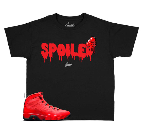 jordan 9 chile red sneaker tees