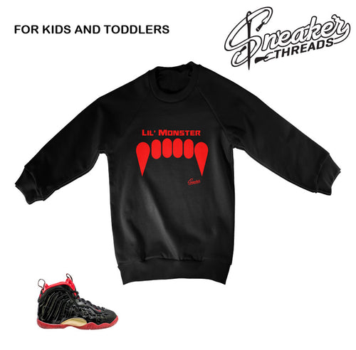 Kids Vamposite sweaters match foam dracula shoes.