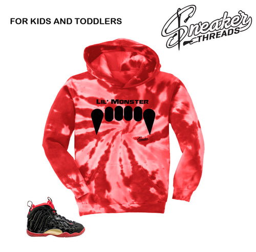 Kids Vamposite hoodies match foam dracula lil posite shoes.
