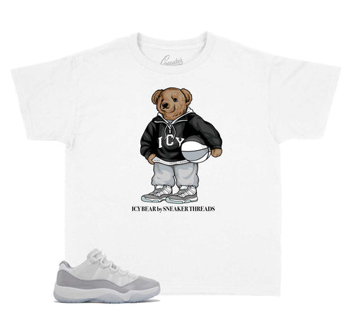 Kids - Cement Grey 11 Icy Bear Shirt