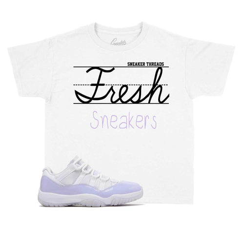 Kids jordan 11 pure violet sneaker tees
