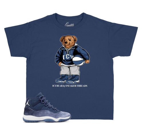 Kids - Midnight Navy 11 Icy Bear Shirt