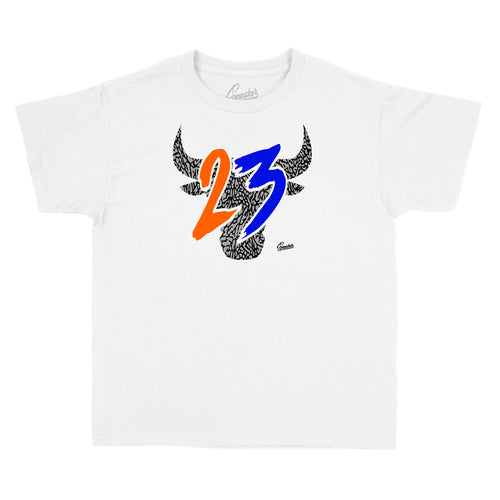 Kids sneaker Jordan 3 knicks collection matches kids tees designed to match the Jordan 3 knicks