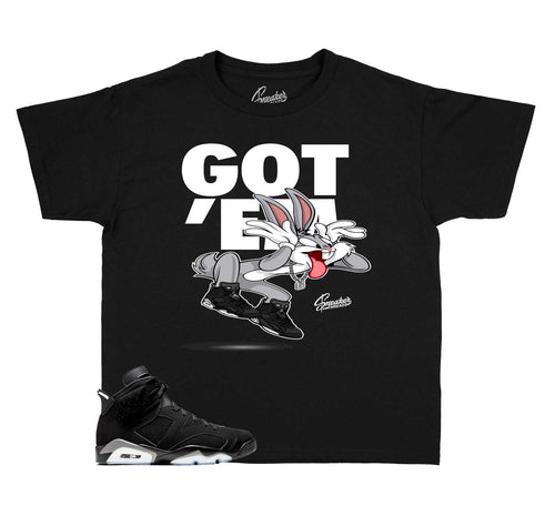 Kids - Metallic Silver 6 Copped Em Shirt