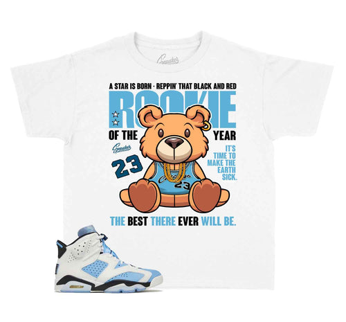 Kids Jordan 6 unc sneaker tees