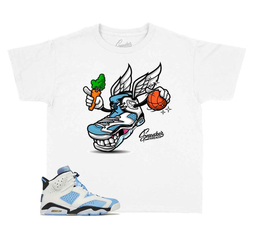 Kids Jordan 6 unc sneaker tees