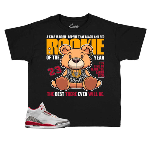 Kids Sneaker tees | Jordan 3 Cardinal Red